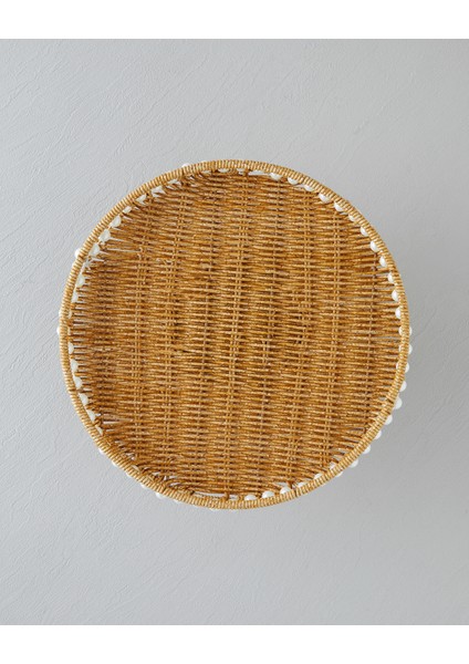 Pearl Plastik Rattan Kek Standı 30 cm Açık Kahverengi fiyatları