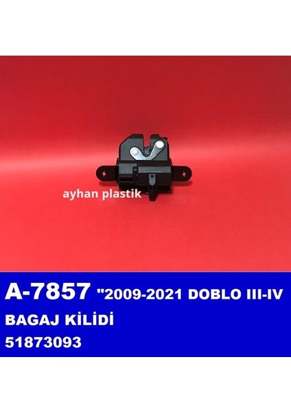 BAGAJ KİLİDİ DOBLO 3-4 2009-2021 51873093