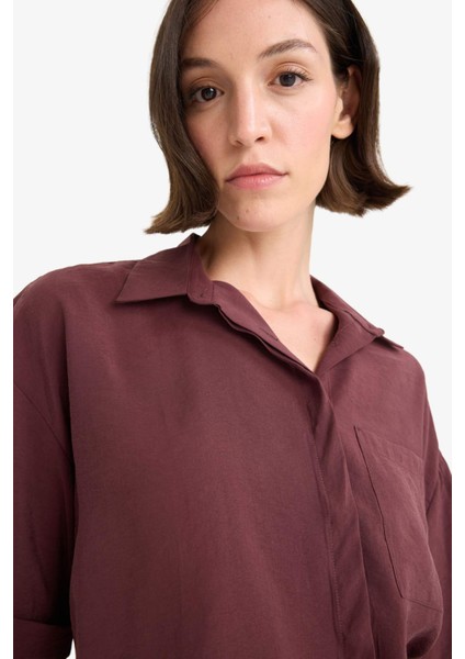 Loose Fit Modal Kısa Kollu Gömlek F9331AX25AU fırsatları