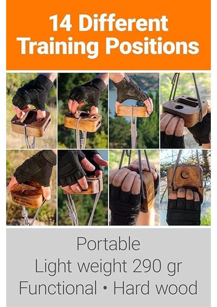 Tırmanışı Için Taşınabilir Hangboard,el Kavrama Güçlendirici Için Klavye Eğitmeni,pull-Up Sapları Kol,tutam Blok Kavrama,ev Spor Salonu Fitness Egzersiz Ekipmanları -Sert Ahşap fiyatları