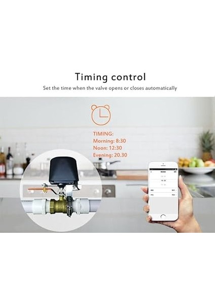Wifi/zigbee Akıllı Vana Kontrol Cihazı Su Gaz Boru Hattı Otomatik Kapanma Açık Kapalı Alexa Asistan Wıfı Uzaktan Kumanda ile Uyumlu fiyatları
