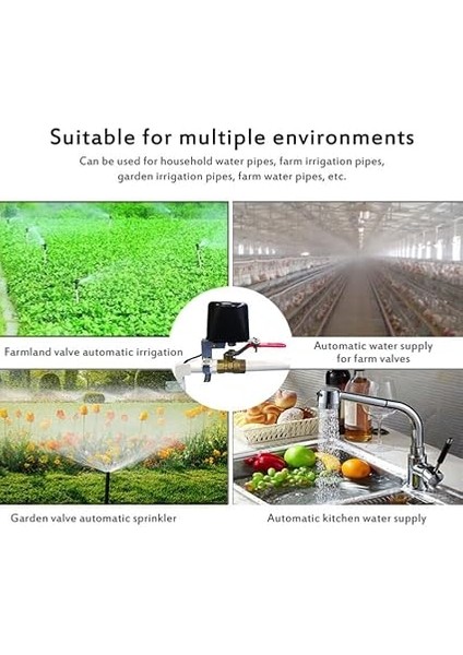 Wifi/zigbee Akıllı Vana Kontrol Cihazı Su Gaz Boru Hattı Otomatik Kapanma Açık Kapalı Alexa Asistan Wıfı Uzaktan Kumanda ile Uyumlu fırsatları