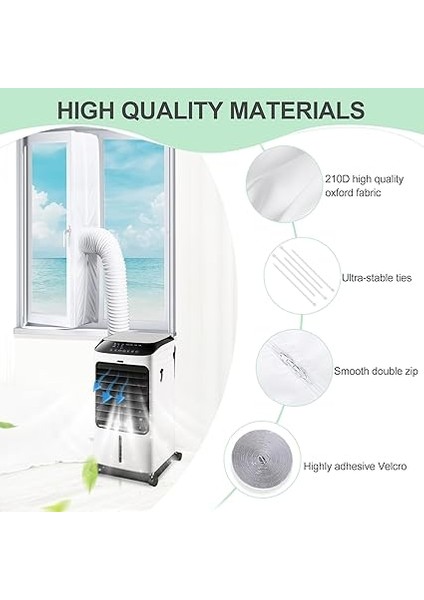 Klima ve Atık Hava Kurutucu Için 400 cm Pencere Contası, Delme Gerektirmeyen Pencere Geçişi, Atık Hava Hortumu Için Conta, Eğilebilir Pencereler, Sürgülü Pencereler ve Çatı Pencereleri Için modelleri