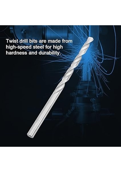 8 Adet Ekstra Uzun Matkap Ucu Seti Ahşap Delme Için Yüksek Hız Çeliği 4-10MM Matkap Uçları, Sstraight Shank Büküm Matkap Uçları Geniş Uygulama Matkap Ucu Seti modelleri