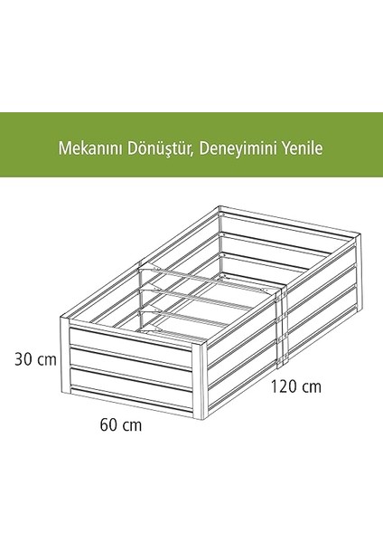 Premium Yükseltilmiş Sebze Yatağı, Galvanizli Paslanmaz Çelik Bahçe Bostan Yatağı, Ağaçlar, Otlar, Domates, Biber, Brokoli, Havuç Için, Modüler Kolay Montaj, 120X60X30 cm modelleri