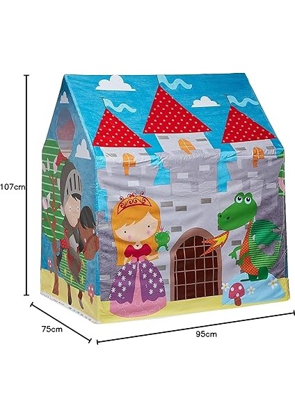 45642 Kale Desenli Oyun Çadırı 95X75 Cm, Su Sporları, Plaj Malzemesi, Şişme Ürün, Yüzme Aksesuarı, Kamp, Dalış, Güvenlik indirimleri