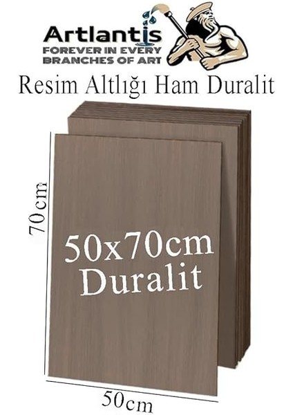 Resim Altlığı Duralit 50X70 cm 1 Adet Ham Mdf Çok Amaçlı Kullanım 3 mm Kalınlığında Durolit fiyatları