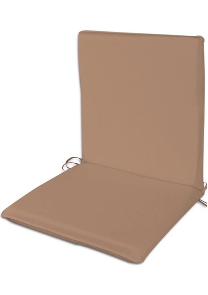 Bahçe Balkon Salon Sütlü Kahve Sandalye Minderi (Arkalıklı)