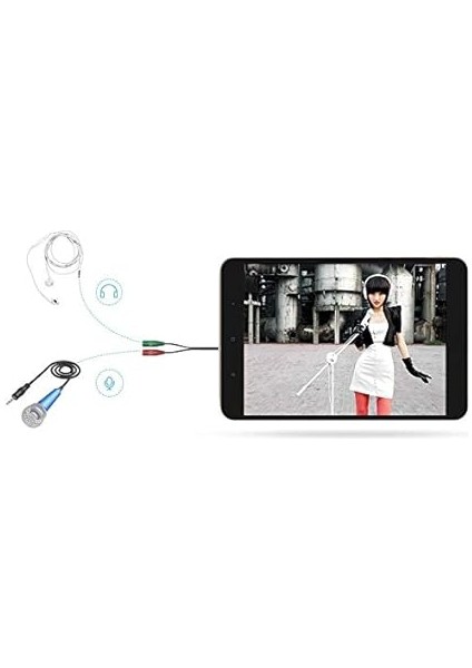 4745 3.5mm Kulaklık Mikrofon Ayırıcı Çoklayıcı Switch Splitter indirimleri