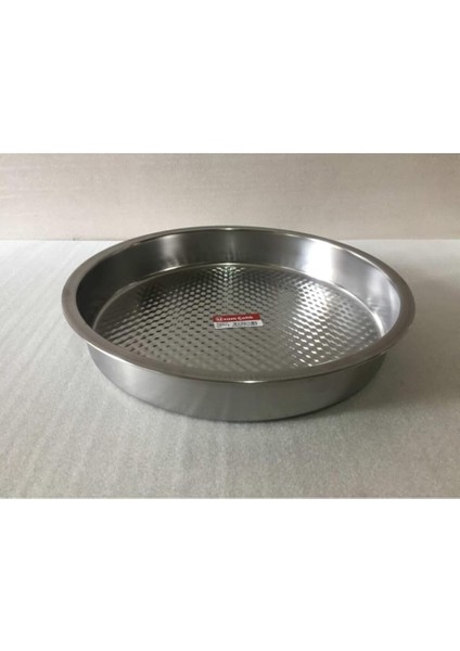 - Çiğ Köfte Tepsisi 0.no - Çap: 36 cm - Derinlik: 6 cm - Çelik Leğen - Motifli modelleri