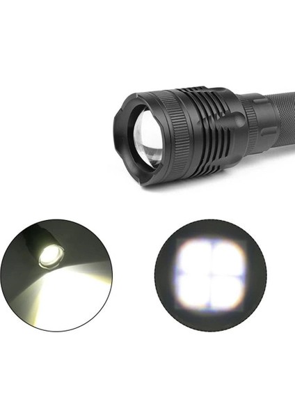 Alüminyum Şarjlı Zoom'lu El Feneri F6055 indirimleri