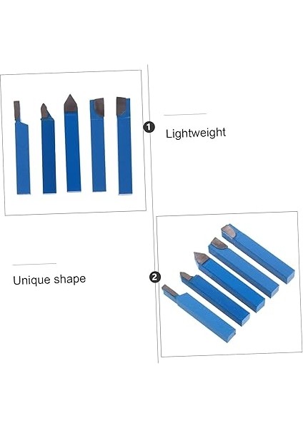 Takım Seti 5 Adet Torna Torna Aletleri Mini Torna Için Tungsten Çelik Kesiciler fırsatları