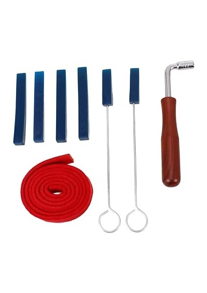 Piyano Akort Aleti Seti 8 Parça Akort Çekici Kolu Susturma Seti Piyano Akort ve Klavye Için fırsatları