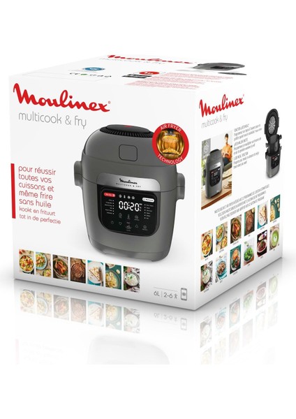 Multicook & Fry 6l Akıllı Pişirme & Air Fryer Teknolojisi-2 Katlı,12 Program indirimleri