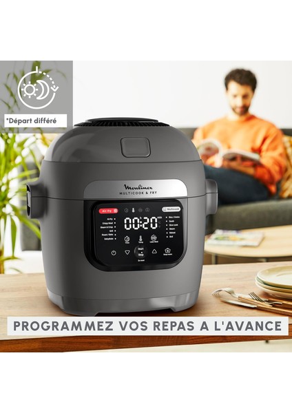 Multicook & Fry 6l Akıllı Pişirme & Air Fryer Teknolojisi-2 Katlı,12 Program