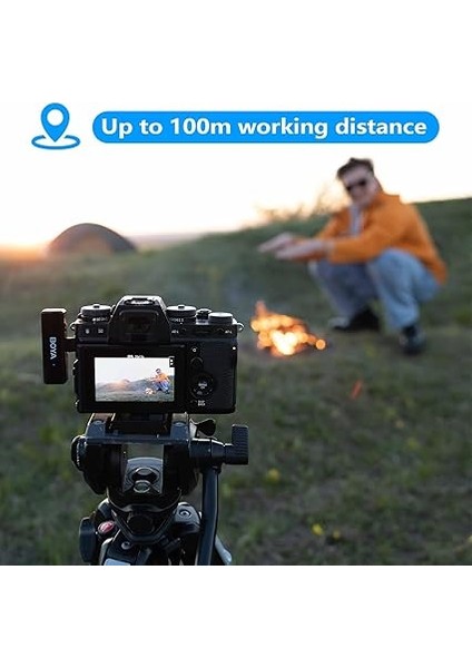 Boyalınk Iphone/android/kamera Vlogging Için Kablosuz Yaka Mikrofonu, Hepsi Bir Arada Yaka Çift Mikrofon Sistemi ve Aydınlatma ve Usb-C Girişleri ve Akıllı Telefonlar/dslr Için Pil Kutusu Youtube modelleri