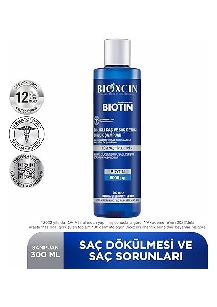 Biotin Sağlıklı Saç ve Saç Derisi Günlük Şampuan 300 ml fiyatları