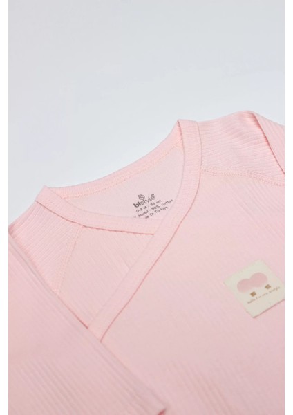 Organic Modal Flying Balloons Kruvaze Uzun Kol Body BS17121 Pembe modelleri