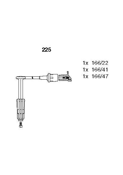ATESLEME KABLOSU SETI MERCEDES M104 W124 S124 C124 W202 W210 W463 W140 3 LU 0300890641