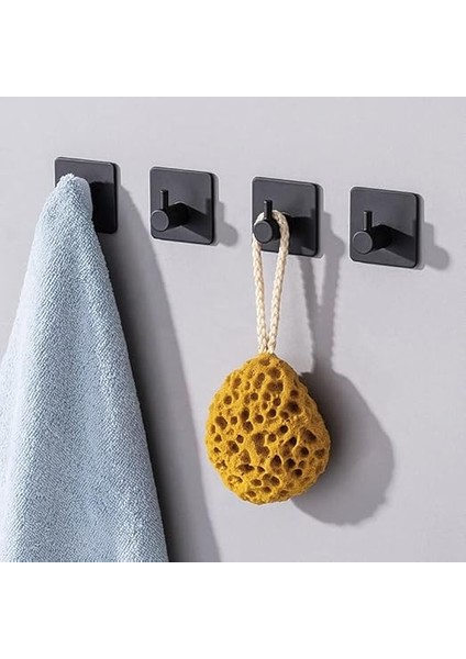 Kendinden Yapışkanlı Askılık - 5'li Paket, Ağır Hizmet, Duvar Kancaları, Su Geçirmez Paslanmaz Çelik Askılıklar Ceket, Havlu, Bornoz Askılık Duvara Montaj, Banyo Mutfak Garaj Ev Otel Ofis Dolabı ve Yatak Odası Askıları 3m Bantlı, Mat Siyah 01 modelleri