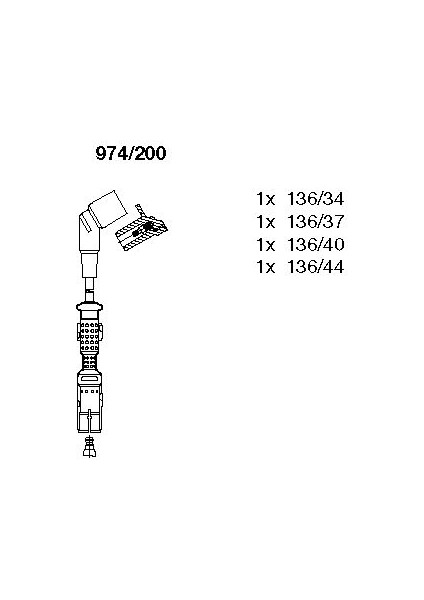 ATESLEME KABLOSU SETI BMW M43 E36 E46 E34 12121709206