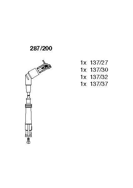 ATESLEME BUJI KABLO SETI BMW E36 M43 1993-2000 12121247361