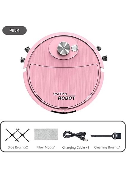 Robotu 3'ü 1 Arada Süpürme Emiş Paspaslama Akıllı Temizlik Makinesi Tembel Ev Aletleri, Robot Süpürge USB Şarj fiyatları