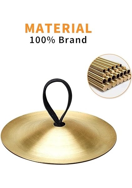 1 Çift Parmak Zil, Mini Göbek Dansı Parmak Ziller Pirinç El Zilleri, Dansçı Partisi Için Tek El Parmak Müzik Aleti (Altın Tonu) modelleri