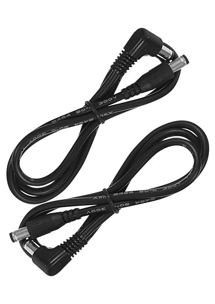 2 Adet Kordon Etkileyici Güç Kablosu Dc Etkileyici Kablo Adaptörü Güç Kablosu Müzik Aletleri Kablosu Müzik Aleti Yama Kablosu Dc Etki Güç Kablosu Adaptör Kablosu Siyah Pvc
