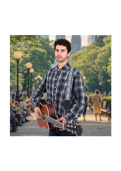 Askılı Jakarlı Çiçek, Hawaii Jakarlı Çiçek Ukelele Omuz Askısı, Ukulele Veya Küçük Boy Gitar Için, Soprano Konser Tenor Bariton Yaylı Aletler Için Ukulele Omuz Askısı, 5 cm Genişliğinde indirimleri