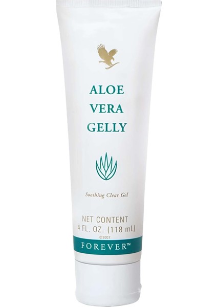 Living - Aloe Vera Gelly - Saf Aloe Jel Yatıştırıcı, Nemlendirir ve Durumu - Vegan ve Glutensiz - 4 Fl Oz