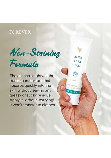 Living - Aloe Vera Gelly - Saf Aloe Jel Yatıştırıcı, Nemlendirir ve Durumu - Vegan ve Glutensiz - 4 Fl Oz fırsatları