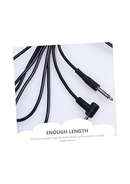 Gitar Enstrüman Kablosu 2 Adet Elektrik Gitar Kablosu 635MM Jak Bas Klavye ve Hoparlör Bağlantıları Için modelleri