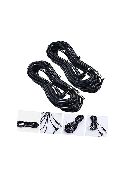 Gitar Enstrüman Kablosu 2 Adet Elektrik Gitar Kablosu 635MM Jak Bas Klavye ve Hoparlör Bağlantıları Için fırsatları