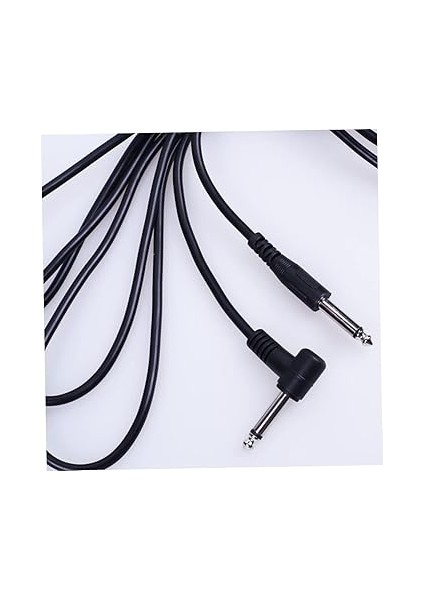 Gitar Enstrüman Kablosu 2 Adet Elektrik Gitar Kablosu 635MM Jak Bas Klavye ve Hoparlör Bağlantıları Için indirimleri
