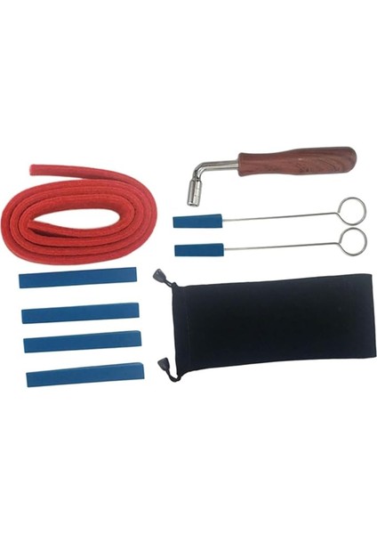 Piyano Akort Aletleri Seti 9 Parça Piyano Tamir Aksesuarları Sessiz Çekiç