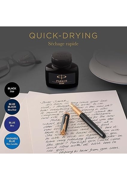 Quink Dolma Kalem Şişe Mürekkebi, 57 Ml, Siyah fırsatları