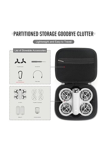 Djı Neo Için Taşıma Çantası, Taşınabilir Saklama Çantası, Omuz Askılı Kompakt Saklama Çantası, Djı Neo Fly More Combo Drone ve Uzaktan Kumanda Aksesuarı Için Taşınabilir Seyahat Çantası fiyatları