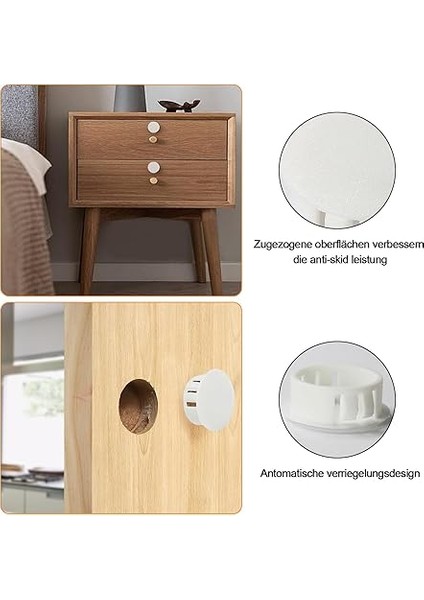 Plastik Delik Tapası, 120 Adet Beyaz Delik Tapası, Gömme Delik Tapası, Delik Kapatma, Kilitleme Delikleri Borular, Mobilyalar Için fırsatları