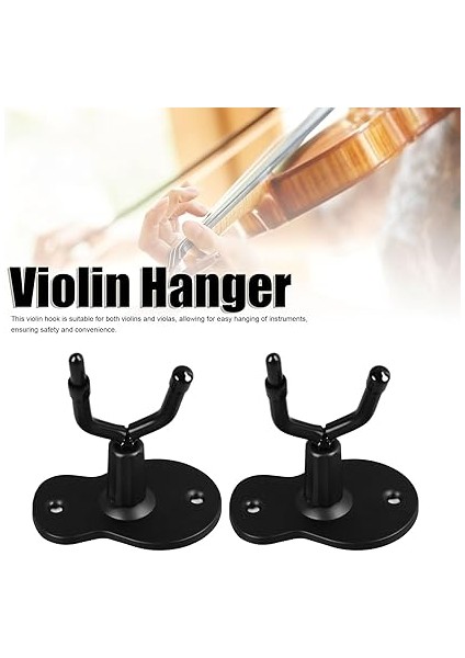 Keman Askısı, Yay Tutucu ve Kaymaz Lastik Pedli Ayarlanabilir Keman Duvar Montajı, Ev ve Stüdyo Duvar Montajı, Keman Viyola Standı, Yaylı Çalgılar Için Keman Viyola Askısı (2pcs) fiyatları
