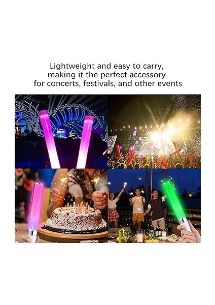 LED Parlayan Çubuk Parti Çubuğu 15 Renkli Konser Yanıp Sönen Işık Çok Renkli 15 Renk Değiştirme 2 Aydınlatma Modu Festivaller Için Parlak Yanıp Sönen Işık Çubuğu Doğum Günü Konseri Parti Malze indirimleri