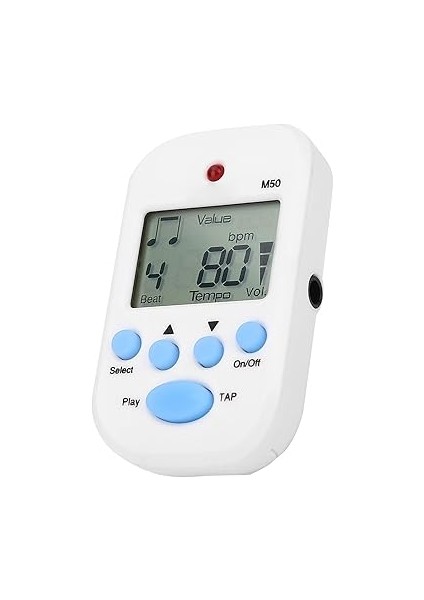 ve Öğrenciler Için Mini Dijital Metronom M50 Tempo Klip Müzik Aletleri (Beyaz) fiyatları