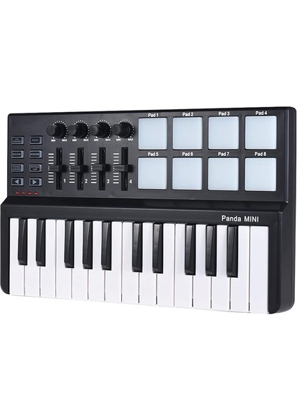 Portable Mini 25-Key USB Keyboard And Drum Pad Mıdı Controller Electronic Keyboard