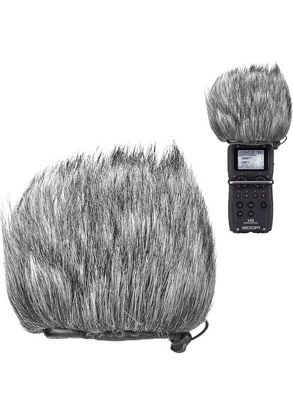 Kürklü Açık Cam Muff, Pop Filtre/rüzgar Kapak Kalkanı Zoom H5, H6 Taşınabilir Kaydedici