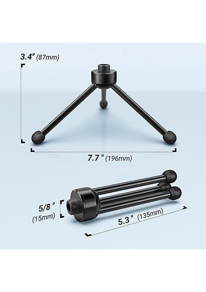 Kaymaz Kauçuk Ayaklı Masaüstü Mikrofonu Için Tripod Standı, Sağlam Metal Yapı, Oyun, Podcasting, Toplantılar, Sohbet Için Katlanabilir Masa Mikrofonu Standı modelleri
