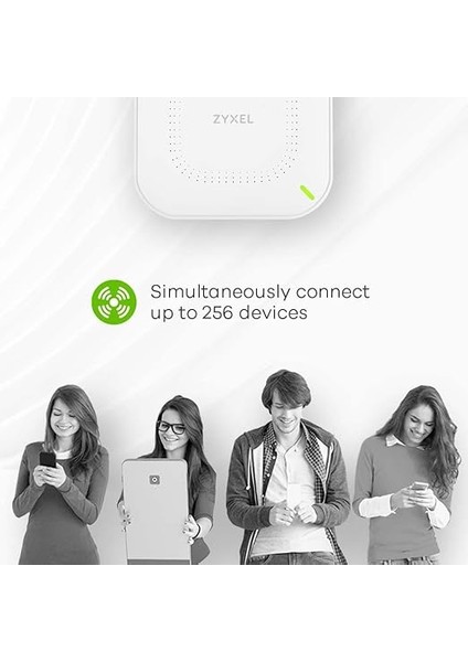Wifi 6 AX1800 Kablosuz Erişim Noktası | 802.11AX Çift Bant | 1,77GBPS | Nebula App / Bulut Veya Bağımsız Olarak Yönetilebilir | 4 Ayrı Wifi Ağına Kadar | Poe | Güç Kaynağı Dahil [NWA50AX] fırsatları