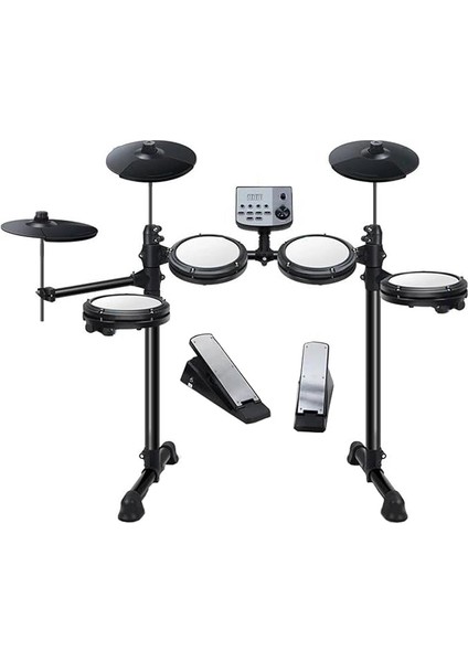 Electronic Drums Portable And Foldable 4 Drum 3 Cymbal All-Mesh Electronic Drum Kit With 165 Timbres 30 Songs