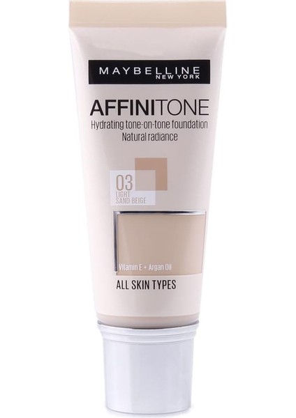New York Affinitone Fondöten - 03 Light Sandbeige (30 Ml)