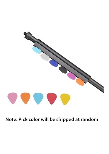 Gitar Penası Tutucu, 5 Kauçuk Pena Ile, Gitar Penaları Için Klipsli Klips, Mikrofon Için, Nota Standı, Evrensel Çap 16 – 19 Pipo fırsatları