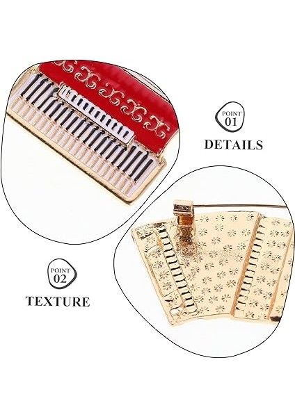 Müzik Temalı El Yapımı Akordeon Broş Kadın ve Kızlar Için Ceket Şapka Sırt Çantası ve Kazak Dekorasyonu modelleri